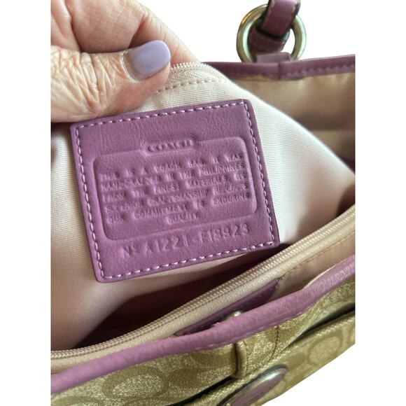 Coach Tan and Pink Crossbody Bag - Picture 13 of 13